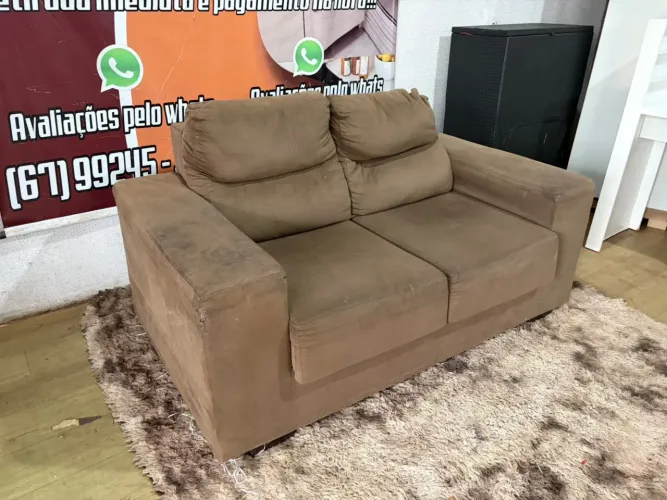 Sofá dois lugares apenas retratil (entrego)