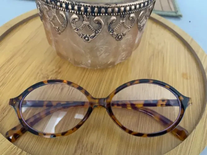 ?Óculos Ovais Pequenos-UV400 E Luz Anti-Azul Para Estudantes/Escritório , Armações De Moda