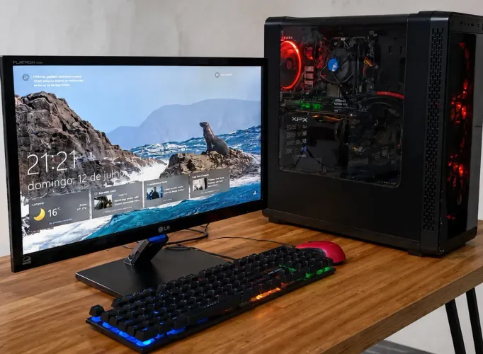 PC completo - Edição de video e jogos