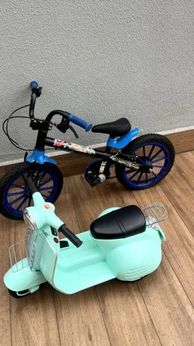 Lambreta Infantil e bicicleta aro16