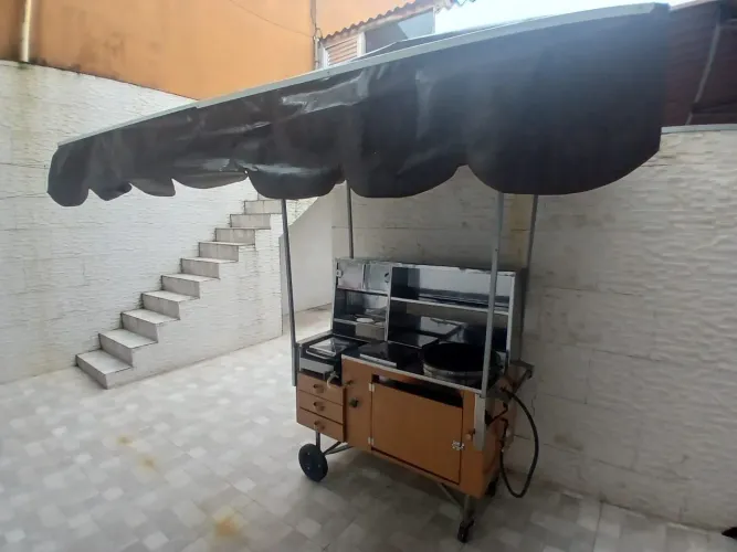 Carrinho de Lanches/ Hot dogs/ Inox - Pouco Usado - Completo