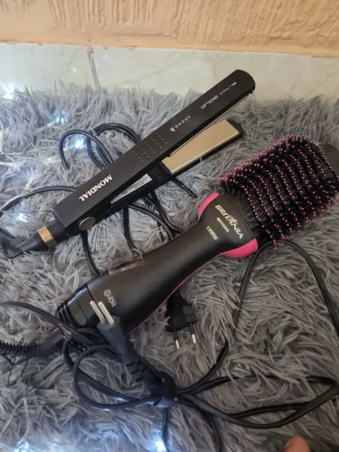 Kit prancha mais escova secadora