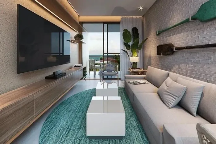 Studio Garden Pé na Areia com Jardim Privativo no Beach Class Carneiros