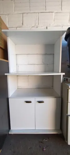 Armário Para Forno E Microondas 2 Portas Branco