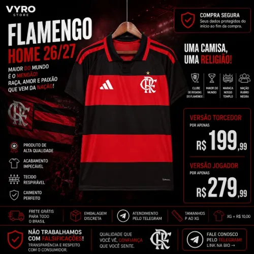 camisa do Flamengo - 2026