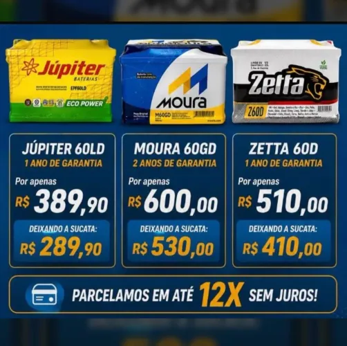 Bateria Para Carros