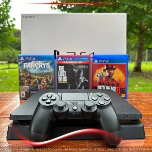 Console PlayStation 4 Slim 1TB Seminovo | Impecável + Controle e Jogo