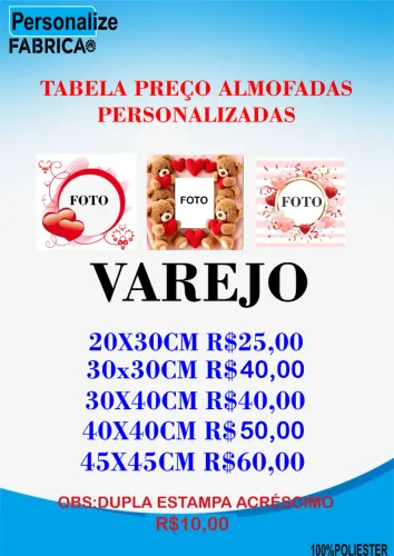 almofada personalizada