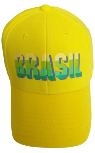 Boné Seleção Do Brasil Futebol Bandeira Copa Do Mundo