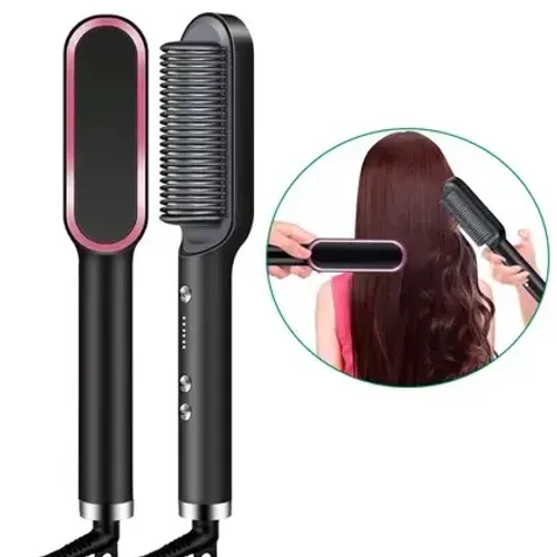 Escova 3 em 1 Alisadora Secadora Cabelo Perfeito Profissional 110/220v Bivolt - LAURUS