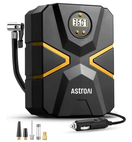 Compressor de ar AstroAi CC, bomba digital para carros, motos, bicicletas e bolas etc.....