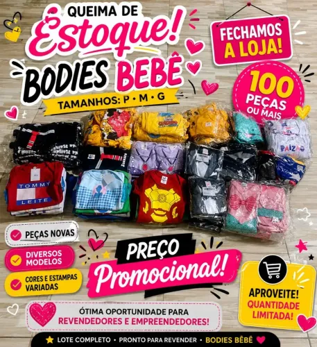 Lote de roupas Novas de bebês para venda