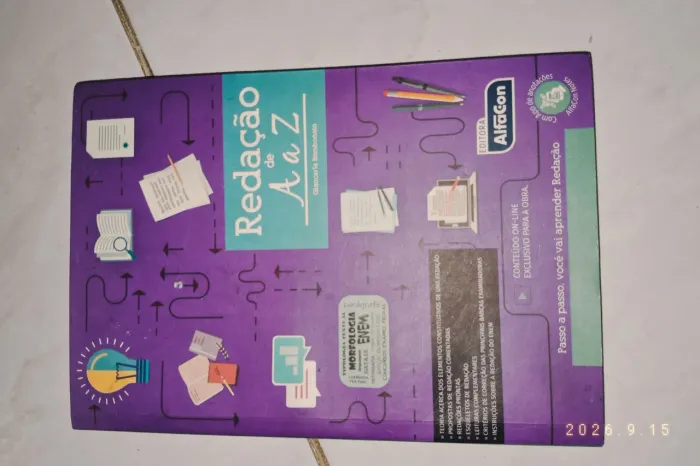 Livro de redação, voltado para: anem