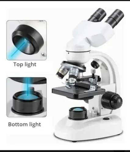 Microscópio Biológico Binocular Estudante Analise