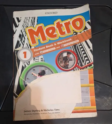 Livro Metro Student Book & Workbook 1 - Inglês