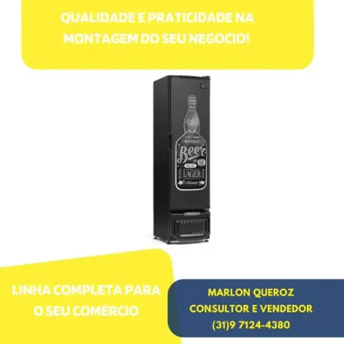 Cervejeira Gelopar 410 Litros Preta 