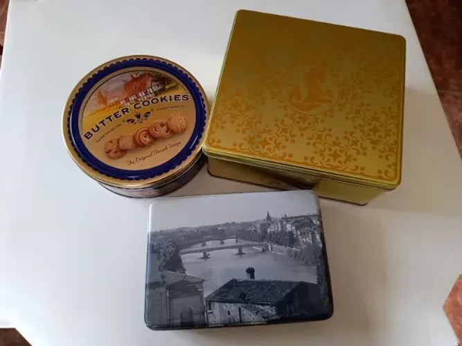 Latas vazias de bolacha (3), colecionáveis