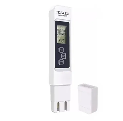 Medidor De TDS e EC Para Hidroponia, Aquário, Água,