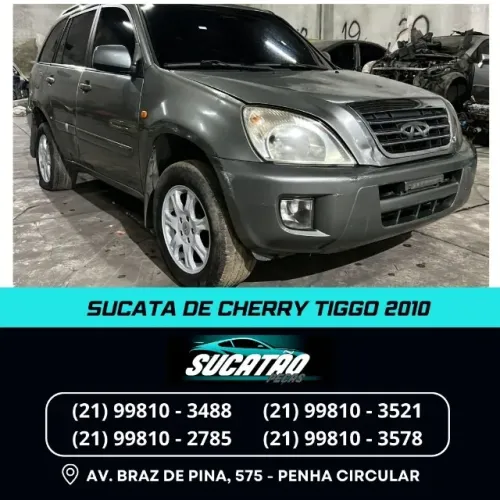 sucata de cherry tiggo 2010 para retirada de peças 