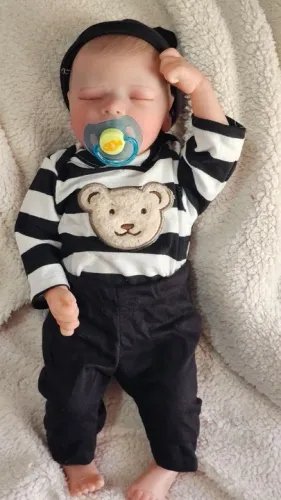 Bebê Reborn Menino Corpo de Silicone Biel<br><br>