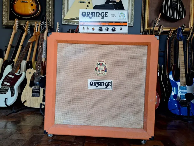 Amplificador Orange Tiny Terror + caixa 4x10 Orange