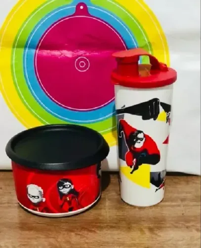 Tupperware Importado Os Incríveis Toque Magico + Copo 470ml