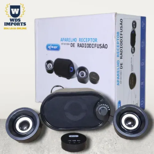 Caixa de Som com Receptor Bluetooth para PC