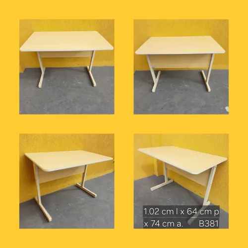 Mesa escritorio marfim