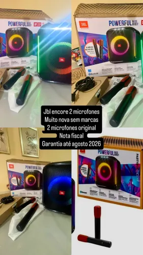 Jbl encore 2 microfones nota fiscal 