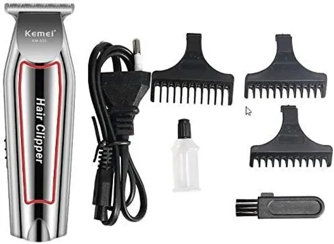 Kemei Km-032 Máquina de Cabelo, Barba, Aparador e Acabamento Sem fio Recarregável