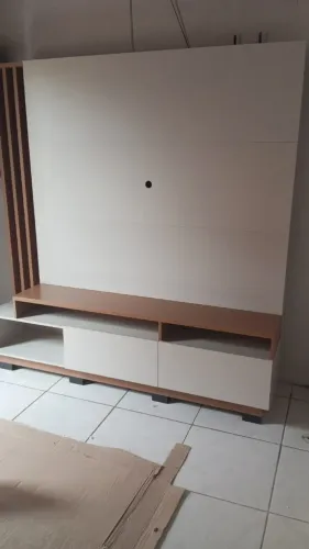 Home Humaita Para Tv De Até 55 Polegadas Freijó/Off White - Para Pronta Entrega