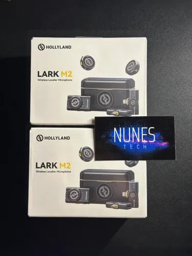 Microfone Hollyland Lark M2 completo. Novo/Lacrado