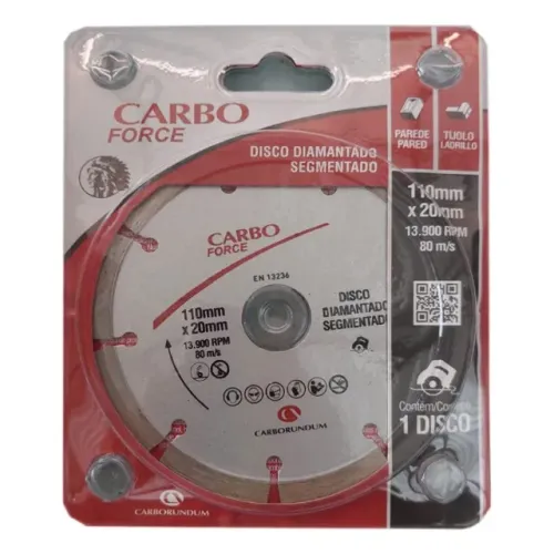 DISCO CORTE DIAM SEGMENTADO 110X20MM CARBORUNDUM