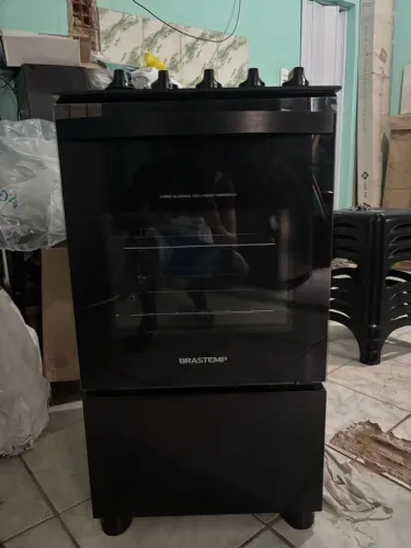 Fogão Brastemp 4 bocas mesa de vidro 