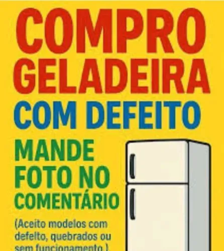 Geladeira com defeito