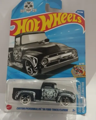 Hot Wheels Caminhonete '56 Ford Truck Dia de los muertos