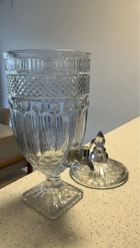 Jarro de Vidro com Torneira para Bebidas