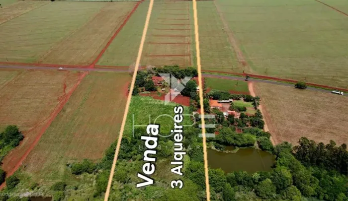 Chácara/Sitio à venda com 3 alqueires - 72.600m² - às margens da PR-090 - Alvorada do Sul 