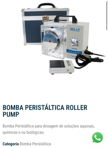 Bomba peristaltica para uso estético