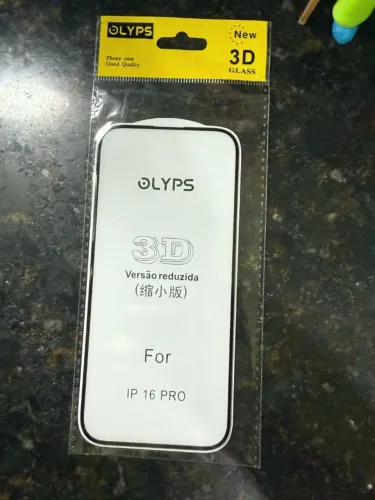 Película OLYPS 3D de Vidro Temperado - iPhone 16 Pro (Cobertura Total)