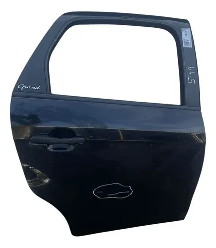 Porta Fiat Grand Siena 2016/2018 Traseira Direita Preta