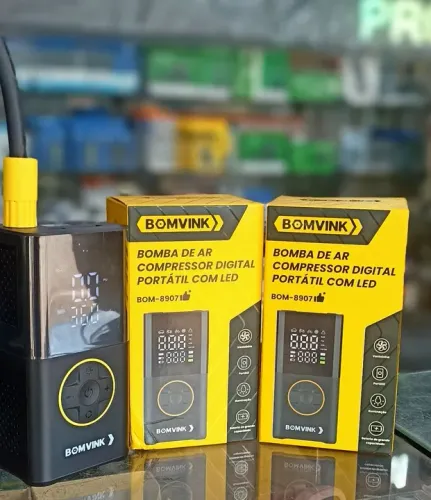 Bomba de Ar Compressor Digital Portátil com LED Honestidade e Qualidade JK eletrônicos 