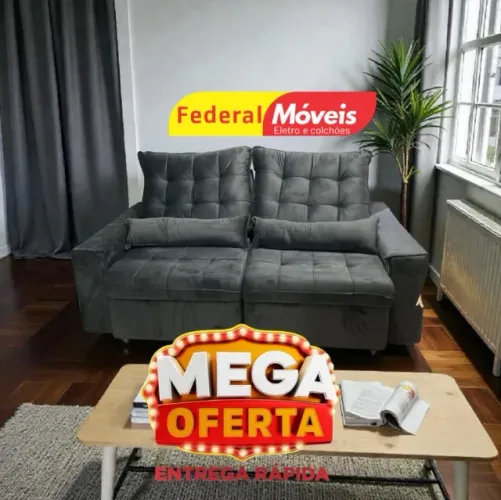 Sofá Retrátil e Reclinável 2,0M D33 NOS CHAME NO WHATSAPP