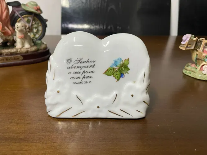 Placa em Porcelana com Mensagem Religiosa