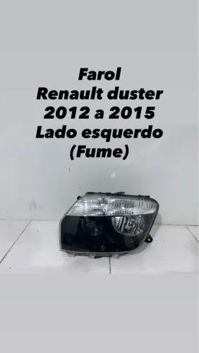 Farol Renault Duster 2012-2015 lado esquerdo Fume