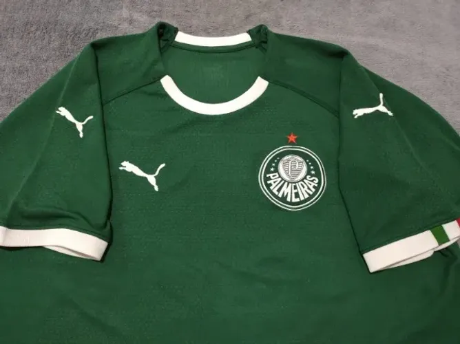 Camisa Oficial Palmeiras Puma 2019-2020, tamanho G (59x75cm).