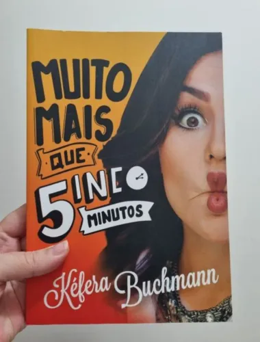 livro muito mais que 5inco minutos livro por kéfera buchmann youtuber