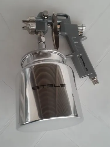 Pistola pintura tanque baixo alumínio 750ml 