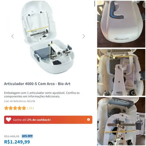 Articulador 4000-S Com Arco - Bio-Art