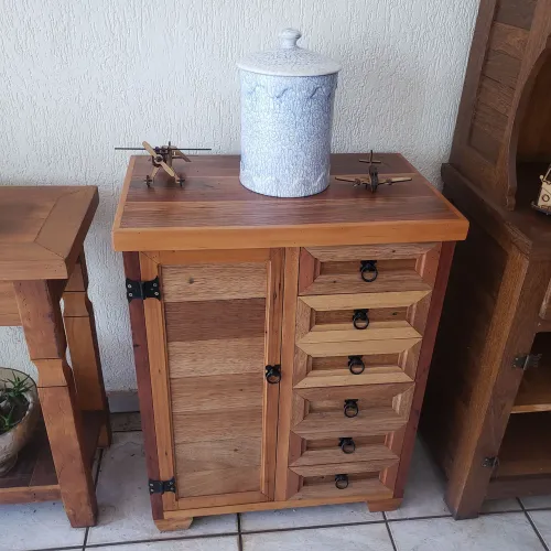 Armario área de lazer cozinha 6 gavetas buffet 